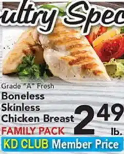 Eurofresh Market Grade A Fresh Boneless Skinless Chicken Breast offer