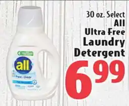 Eurofresh Market 30 oz. Select ALL Ultra Free Laundry Detergent offer