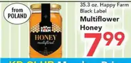 Eurofresh Market 35.3 oz. Happy Farm Black Label Multiflower Honey offer