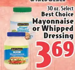 Eurofresh Market 30 oz. Select Best Choice Mayonnaise or Whipped Dressing offer