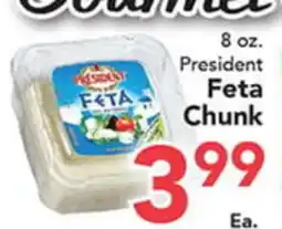 Eurofresh Market President Feta Chunk offer