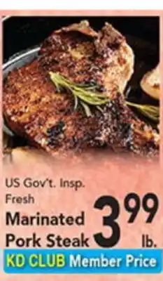 Eurofresh Market US Gov't. Insp. Fresh Marinated Pork Steak offer