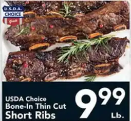 Eurofresh Market USDA Choice Bone-In Thin Cut Short Ribs offer