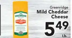 Eurofresh Market Greenridge Mild Cheddar Cheese offer
