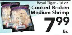 Eurofresh Market Royal Tiger - 16 oz. Cooked Broken Medium Shrimp offer