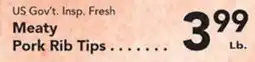Eurofresh Market US Gov't. Insp. Fresh Meaty Pork Rib Tips offer
