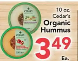 Eurofresh Market Cedar's Organic Hummus offer
