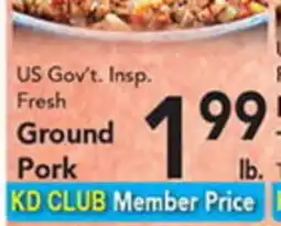 Eurofresh Market US Gov't. Insp. Fresh Ground Pork offer