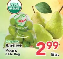 Eurofresh Market USDA ORGANIC Bartlett Pears offer