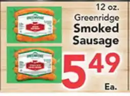 Eurofresh Market Greenridge Smoked Sausage offer