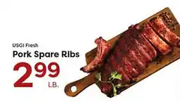 Rich's Fresh Market USGI Fresh Pork Spare Ribs offer