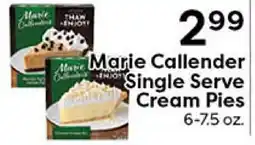Rich's Fresh Market Marie Callender Single Serve Cream Pies offer