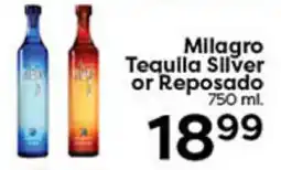 Rich's Fresh Market Milagro Tequila Silver or Reposado offer