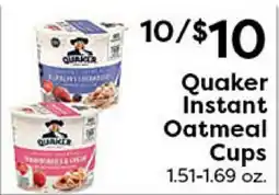 Rich's Fresh Market Quaker Instant Oatmeal Cups offer