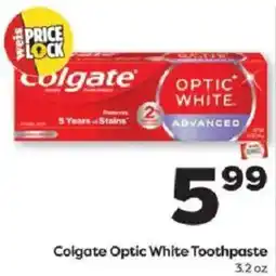 Weis Markets Colgate Optic White Toothpaste offer
