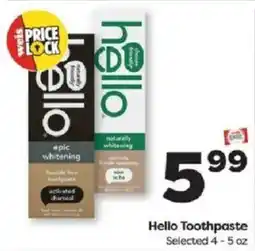 Weis Markets Hello Toothpaste offer