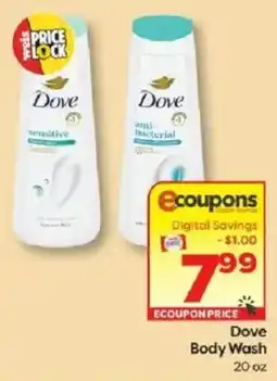 Weis Markets Dove Body Wash offer