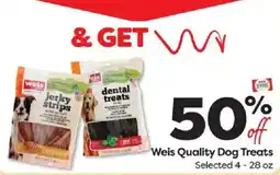 Weis Markets Weis Quality Dog Treats offer