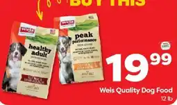 Weis Markets Weis Quality Dog Food offer