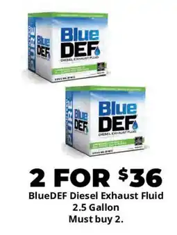 Advance Auto Parts Bluedef diesel exhaust fluid offer