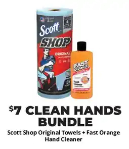 Advance Auto Parts Scott Shop Original Towels + Fast Orange Hand Cleaner offer