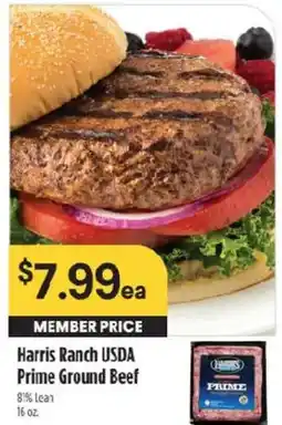 Raley's Harris Ranch USDA Prime Ground Beef offer