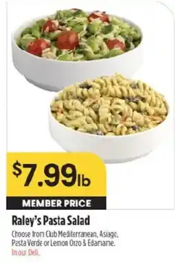 Raley's Raley's Pasta Salad offer