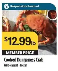 Raley's Cooked Dungeness Crab offer