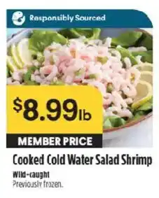 Raley's Cooked Cold Water Salad Shrimp offer