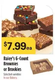 Raley's Raley's 6-Count Brownies or Brookies offer