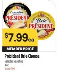 Raley's President Brie Cheese offer
