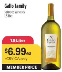 Raley's Gallo family selected varieties offer