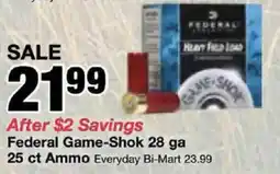 Bi-Mart Federal Game-Shok 28 ga offer