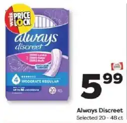 Weis Markets Always Discreet offer