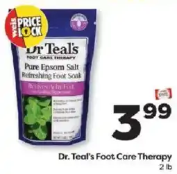 Weis Markets Dr. Teal's Foot Care Therapy offer