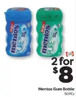 Weis Markets Mentos Gum Bottle offer