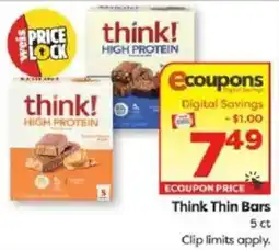 Weis Markets Think Thin Bars offer