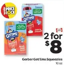 Weis Markets Gerber Get'ems Squeezies offer