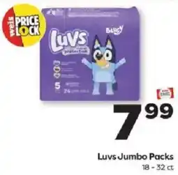 Weis Markets Luvs Jumbo Packs offer