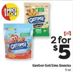 Weis Markets Gerber Get'ems Snacks offer