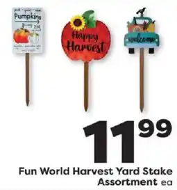 Weis Markets Fun World Harvest Yard Stake Assortment offer