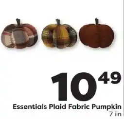 Weis Markets Essentials Plaid Fabric Pumpkin offer