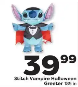 Weis Markets Stitch Vampire Halloween Greeter offer