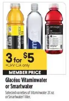 Raley's Glacéau Vitaminwater or Smartwater offer
