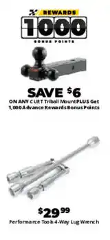 Advance Auto Parts Curt Triball Mountplus offer