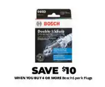 Advance Auto Parts Bosch double iridium park plugs offer