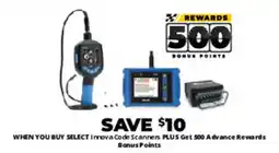 Advance Auto Parts Select Innovacode Scanners offer