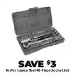 Advance Auto Parts Performance Tool 40-Piece Socket Set offer