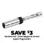 Advance Auto Parts Die Hard 3/8" Drive Magnetic Swivel Spark Plug Socket offer