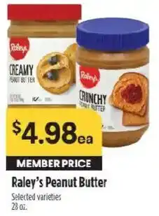 Raley's Raley's Peanut Butter offer